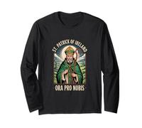 Preghiera cattolica di San Patrizio d'Irlanda Ora PRO Nobis Maglia a Manica