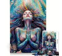 Preghiera della Sirena Puzzle da 1000 pezzi per adolescenti Puzzle Gioco di logica Gioco semplice e divertente Taglio preciso Babbo Natale Desiderio Scegli 50x75cm