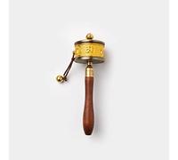 preghiera manuale, Ruota di Preghiera Tibetana, Ruota di Preghiera Buddista Ruota di Preghiera tenuta in Mano Ruota di Preghiera Buddista Tibetana che agita Oggetti da Collezione Religiosi Fatti a Man