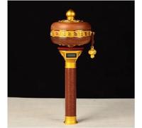 preghiera manuale, Ruota di Preghiera Tibetana, Ruota di Preghiera tenuta in Mano Ruota di Preghiera Buddista A Gomito Ruota di Preghiera Buddista Lega Buddismo Tibetano Sei Parole Mantra Mano (Colore