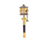 preghiera manuale, Ruota di preghiera tibetana, Ruota di preghiera tenuta in mano Ruota di preghiera buddista Ruota di preghiera premium delle Scritture del Buddha for rilassarsi, pregare, meditare,