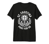 Preghiera Santa Faustina Fede Cattolica devozionale Maglietta Premium