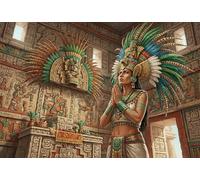 Preghiere dei Sacerdoti Maya Puzzle in Legno 500 Pezzi Adulti E Ragazzi,dai 14 Anni,Sfida Impossibile,Idea Regalo,Decorazione Casa,Legno,Gioco Educativo,Antistress (52x38cm)