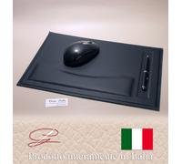 PREGIATISSIMO TAPPETINO PER MOUSE E PENNA VERA PELLE MADE IN ITALY IDEA REGALO