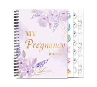Pregnancy Journal, First TimeMom Diary, Memory Book for Expecting Mothers, Guided Prompt Journal with Stickers, Weekly Development Tracker & Keepsake Organizer for Home Travel Use