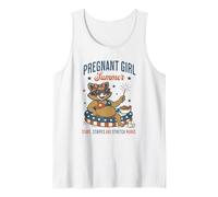 Pregnant Girl Summer Feral Raccoon Lover Funny 4th July Canotta