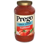 Prego Salsa tradizionale a basso contenuto di sodio, barattolo da 24 once