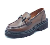 Pregunta 2429007A Cognac Mocassini per Donna Modello Classico in Pelle Marrone (Taglia 41)