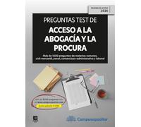 Preguntas test de Acceso a la abogacía y a la procura (EXAMEN 2026)