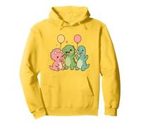 Prehistoric Pal Party. Carino Kawaii Dino Amici Felpa con Cappuccio