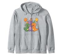 Prehistoric Pal Party. Carino Kawaii Dino Amici Felpa con Cappuccio
