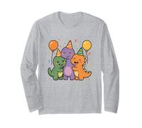 Prehistoric Pal Party. Carino Kawaii Dino Amici Maglia a Manica