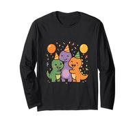 Prehistoric Pal Party. Carino Kawaii Dino Amici Maglia a Manica