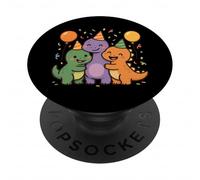 Prehistoric Pal Party. Carino Kawaii Dino Amici PopSockets PopGrip Adesivo