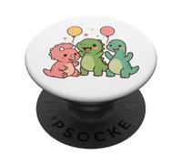 Prehistoric Pal Party. Carino Kawaii Dino Amici PopSockets PopGrip Adesivo