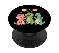 Prehistoric Pal Party. Carino Kawaii Dino Amici PopSockets PopGrip Adesivo