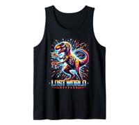 Prehistoric Raptor Retro Pop Art Cosmic Dinosaur Energy Canotta