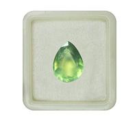 Prehnite naturale da 55 carati, pietra preziosa sfusa a forma di pera,pietra sfaccettata per la guarigione dei chakra,segno zodiacale della Bilancia, creazione di gioielli, pietra preziosa da 4 carati