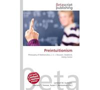 Preintuitionism: Philosophy of Mathematics, L. E. J. Brouwer, Dedekind, Georg Cantor