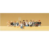 Preiser 10386 - Personaggi seduti senza gambe, scala H0