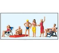 PREISER 10428 Scala HO Bagnanti sulla spiaggia, mare o campeggio (pz. 6)