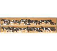 PREISER 14408 Scala HO Mucche assortite bianche e nere