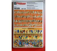 Preiser 16328 Figure Sedute 120 Miniature In Plastica HO H0 Non Verniciate NUOVO