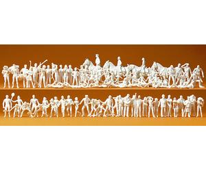 Preiser 16346 Sport E Tempo Libero 80 Figure Non Dipinte Kit HO NUOVO