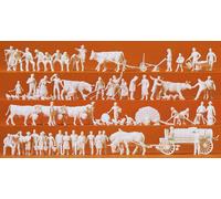 Preiser 16354 In Campagna 50 Miniature Non Dipinte E Accessori HO NUOVO