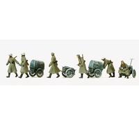 Preiser 16592 - Reich Tedesco 1939-1945 Fucilieri/Carri Invernali (6) Kit -T
