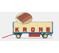 Preiser 21021 Vagone per Bagagli " Circo Corona ", Aperti H0