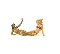 Preiser 45017 Figure Di Bagnanti Distesi 2 Pezzi Neuware, G 1:22.5