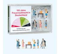 Preiser H0 13402 Kit Figurini 100 Anni Diritto Voto Donne IN Germania 1:87