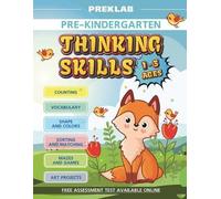 Prek Lab Touma Thinking skills pre-K toddler workbook 1-3 years pre (Tascabile)