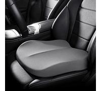 PRELGOSP Cuscino Auto per Adulti, Cuscino Auto Guidatore Rialzo Portatile, Cuscini Sedile Auto Ergonomico per Auto, Ufficio, Sedia a Rotelle, Aumento Effettivo del Campo Visivo di 10 Cm,Grigio