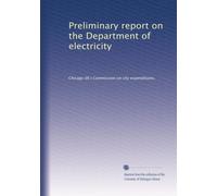 Preliminary report on the Department of Electricity. 1