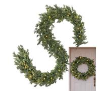 Prelit Christmas Garland | LED Prelit Realistic Artificial Cedar | Indoor S
