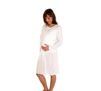Premamy - Camicia Clinica pre-post parto, aperta davanti in cotone jersey