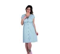 Premamy - Camicia Clinica pre-post parto, modello aperto davanti, in cotone