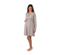 Premamy - Camicia da Notte in Cotone per Donna (EU L)