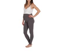 Premamy - Leggings pre-post parto, modello conformato in cotone bielastico