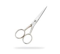 Premax - Forbici Baffi Classica Collection - Precisione e Qualità Made in Italy - Acciaio al Carbonio e Finitura Nichelata - Ideali per la Cura del Viso - 4 1/2"-cm. 11,5 - Made in Italy