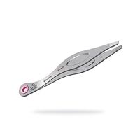 Premax - Pinzetta - Ring Lock System Line - Punta obliqua - Donna - Acciaio INOX - 3 3/4"-cm. 9,5 - Made in Italy