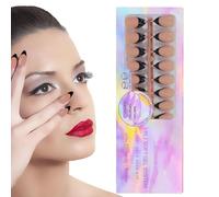 Premere brevemente le unghie, premere il set di unghie | Breve stampa nera sulle unghie,150X manicure stampa per unghie, unghie artificiali portatili per artisti delle unghie, iniziò