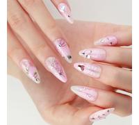 Premere Chiodi A Forma Mandorle A Forma Mandorle Glossy Bastoncello Copri Completi Cover False Colla Acriliche Per Colla Acriliche Da Donna Unghie Per Donne Cuscine