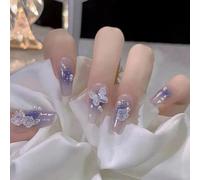 Premere Chiodi Bara Falsi Chiodi Bastoncini Lucidi Cover Completi Glute Acriliche 24pc Design False