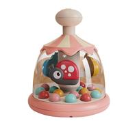 Premere e ruotare il giocattolo per bambini,Giocattoli rotanti per bambini,Giocattolo di spinta girevole a giostra per bambini - Apprendimento e sviluppo interattivi con Giocattolo sonoro, Migliora la