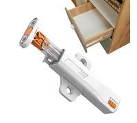 Premere i per l'apertura: 11,2 x 3,2 cm, in metallo ABS, chiusura di sblocco touch, meccanismo di maniglia della porta, per cucina, porte di mobili, robusto, regolabile