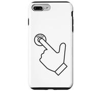 Premere il mio pulsante muto, sarcastico, divertente, ufficio, scherzo Custodia per iPhone 7 Plus/8 Plus