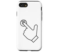 Premere il mio pulsante muto, sarcastico, divertente, ufficio, scherzo Custodia per iPhone SE (2020) / 7/8